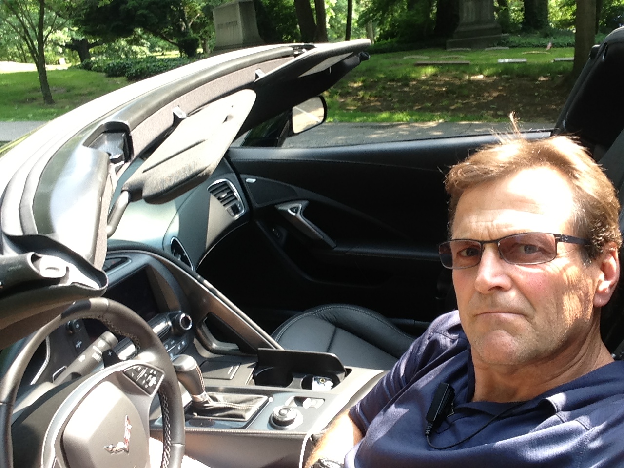 Shot on set of Cap2 in Cleveland @ Cemetary in a not yet released 1 of 2 in existence 2014 Black Widow Chevrolet Corvette Stingray