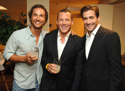 Matthew McConaughey, Lance Armstrong and Jake Gyllenhaal
