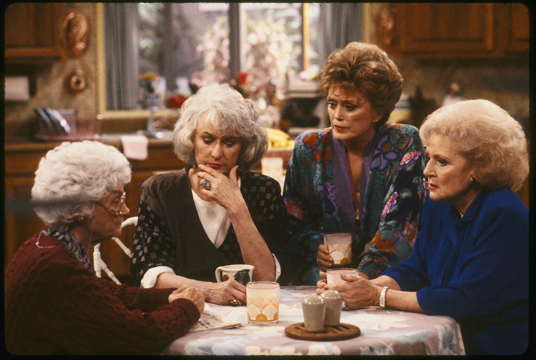 Still of Estelle Getty, Rue McClanahan, Bea Arthur and Betty White in The Golden Girls (1985)