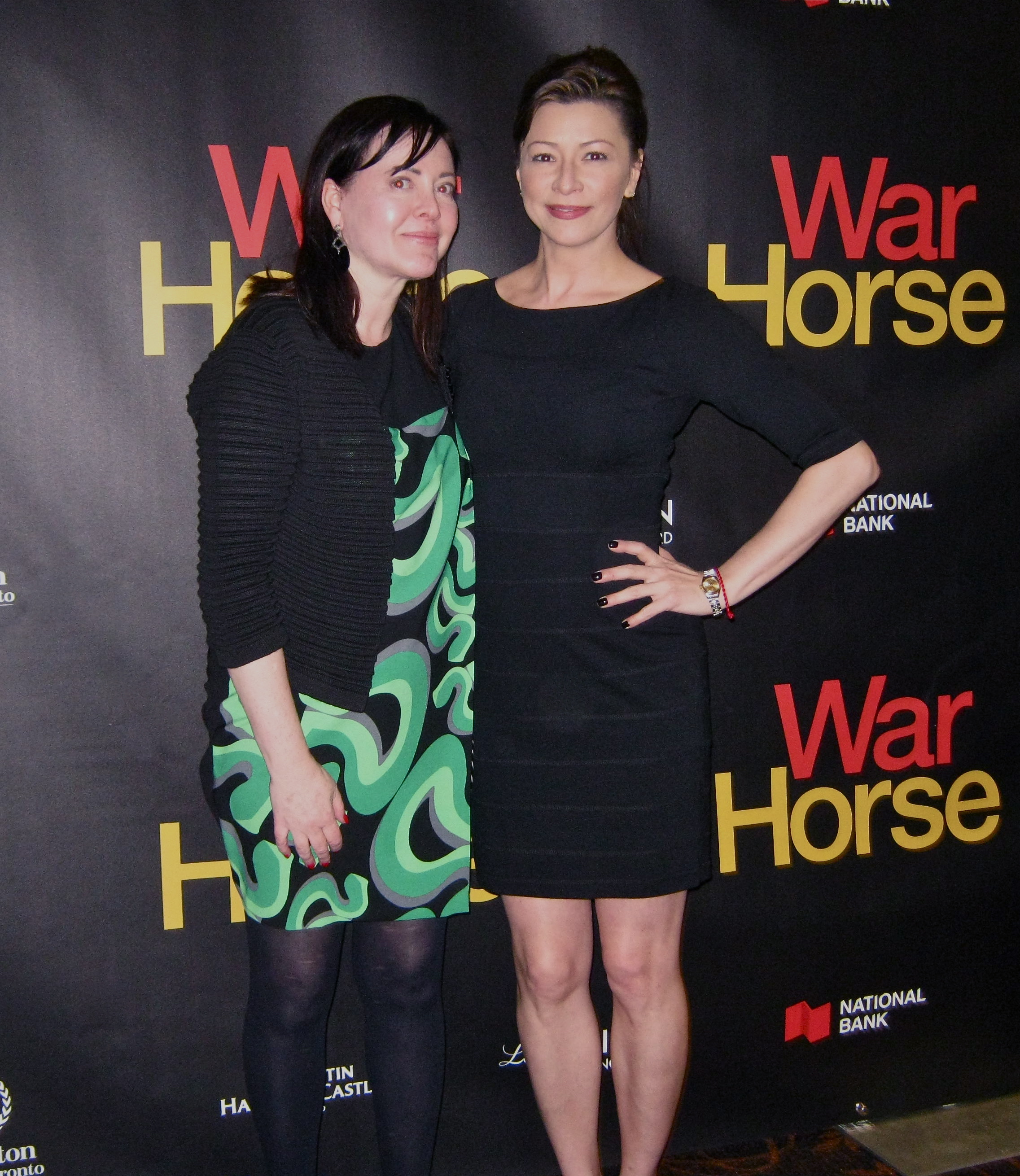 Angela Asher and Penny Noble Opening Night of War Horse