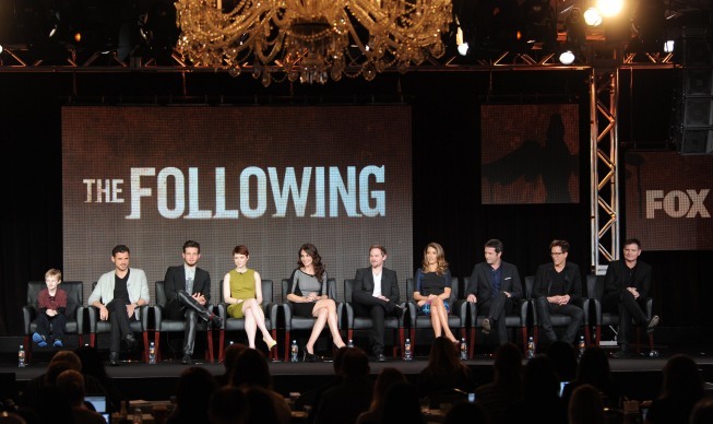 Still of Shawn Ashmore, Annie Parisse, James Purefoy, Natalie Zea, Valorie Curry, Nico Tortorella, Kyle Catlett and Adan Canto in The Following (2013)