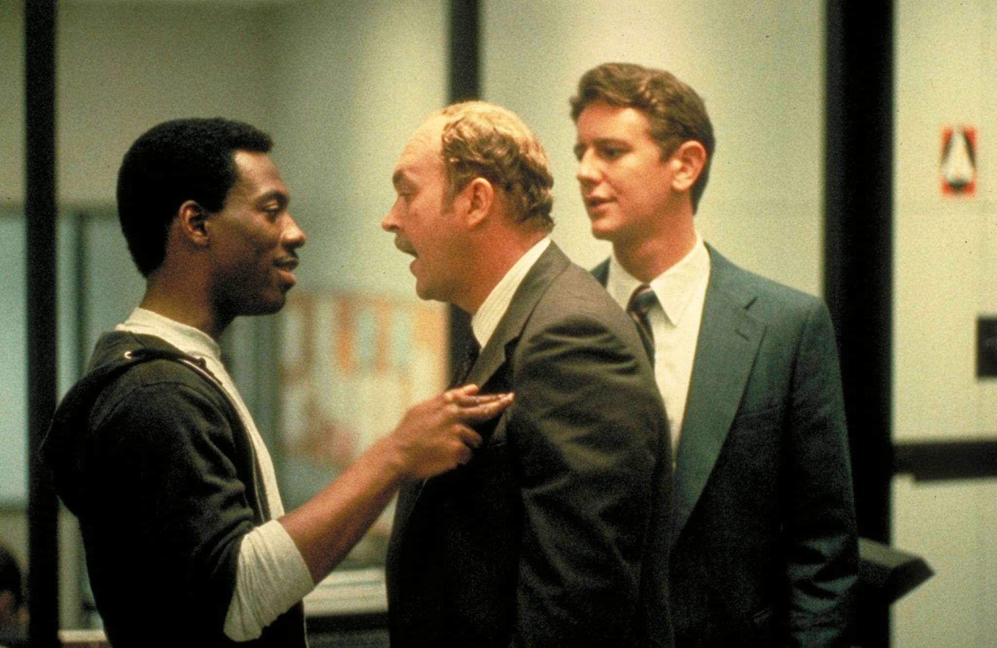Still of Eddie Murphy, Judge Reinhold and John Ashton in Beverly Hills Cop (1984)