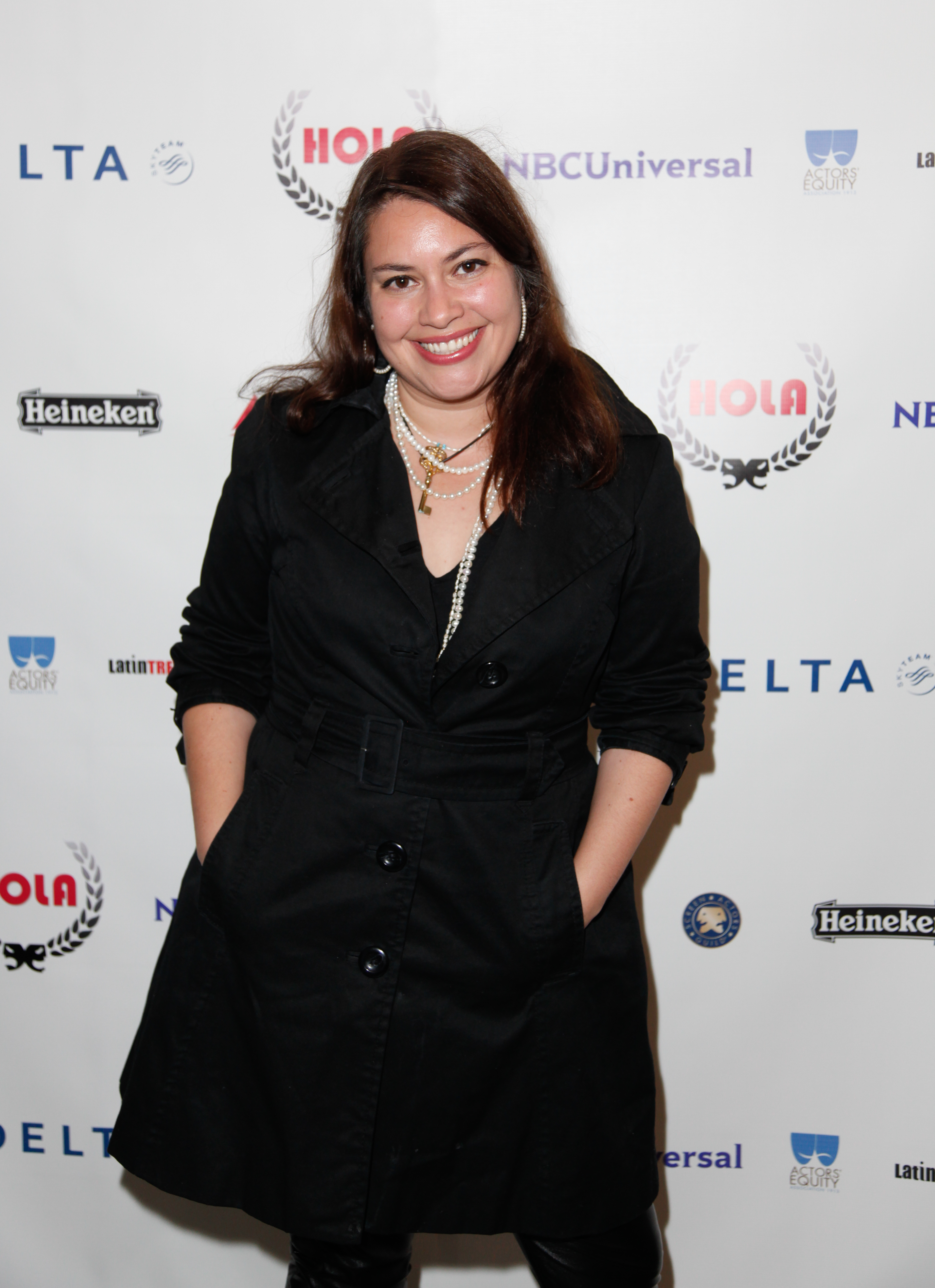 Vanessa Aspillaga recipient of the 2011 HOLA Award for Outstanding Performance by a Female Actor at the HOLA Awards Gala at Battery Park on October 17, 2011 in New York City