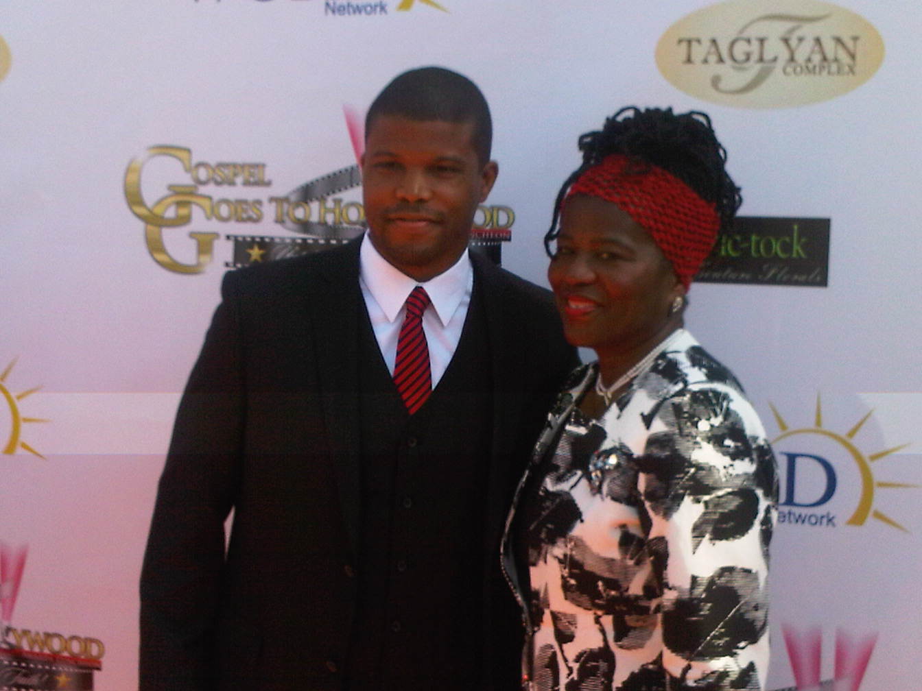 Sharif Atkins with his lovely mother, Rev. Jacqueline Atkins, J.D. at the 