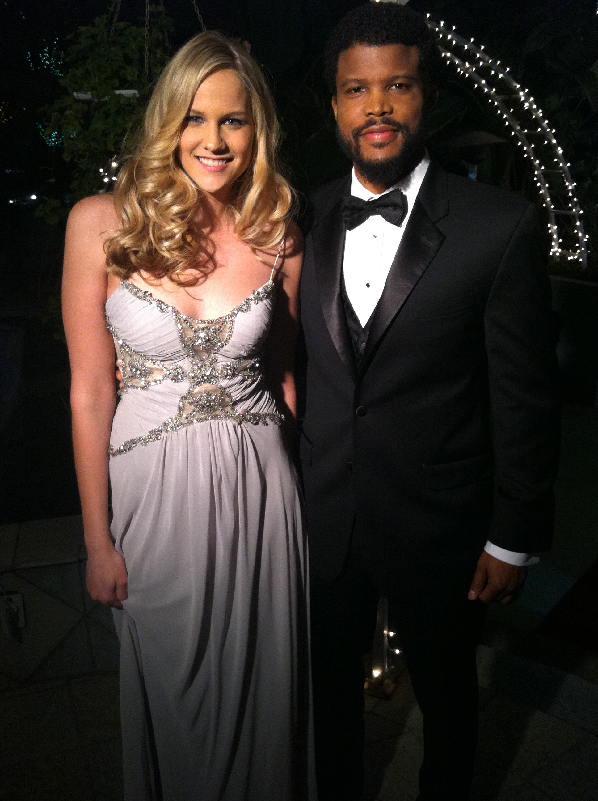 Evy Baehr (L) and Sharif Atkins at the 2013 Movieguide Awards