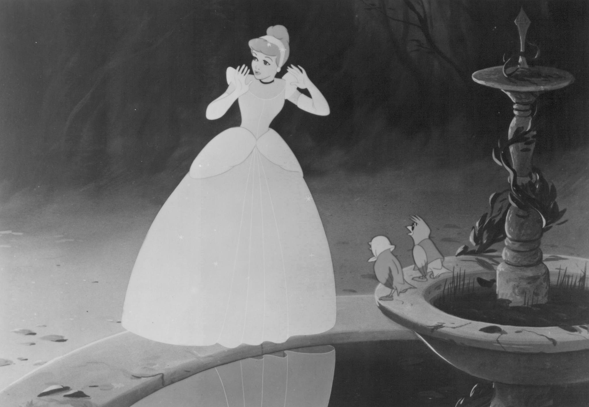 Still of Eleanor Audley and Ilene Woods in Cinderella (1950)