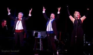Performing at City Center, NYC with Sherry Anderson and Christopher Durang
