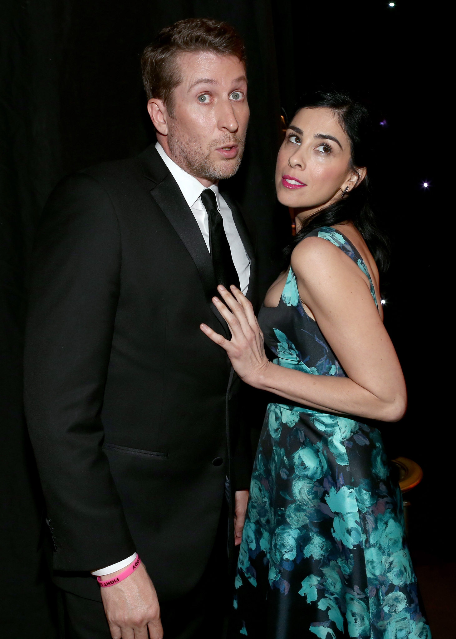 Comedians Scott Aukerman (L) and Sarah Silverman attend the 4th Annual Critics' Choice Television Awards at The Beverly Hilton Hotel on June 19, 2014 in Beverly Hills, California.
