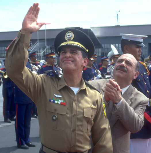 Colonel Diaz-Herrera and President Nicky Barletta