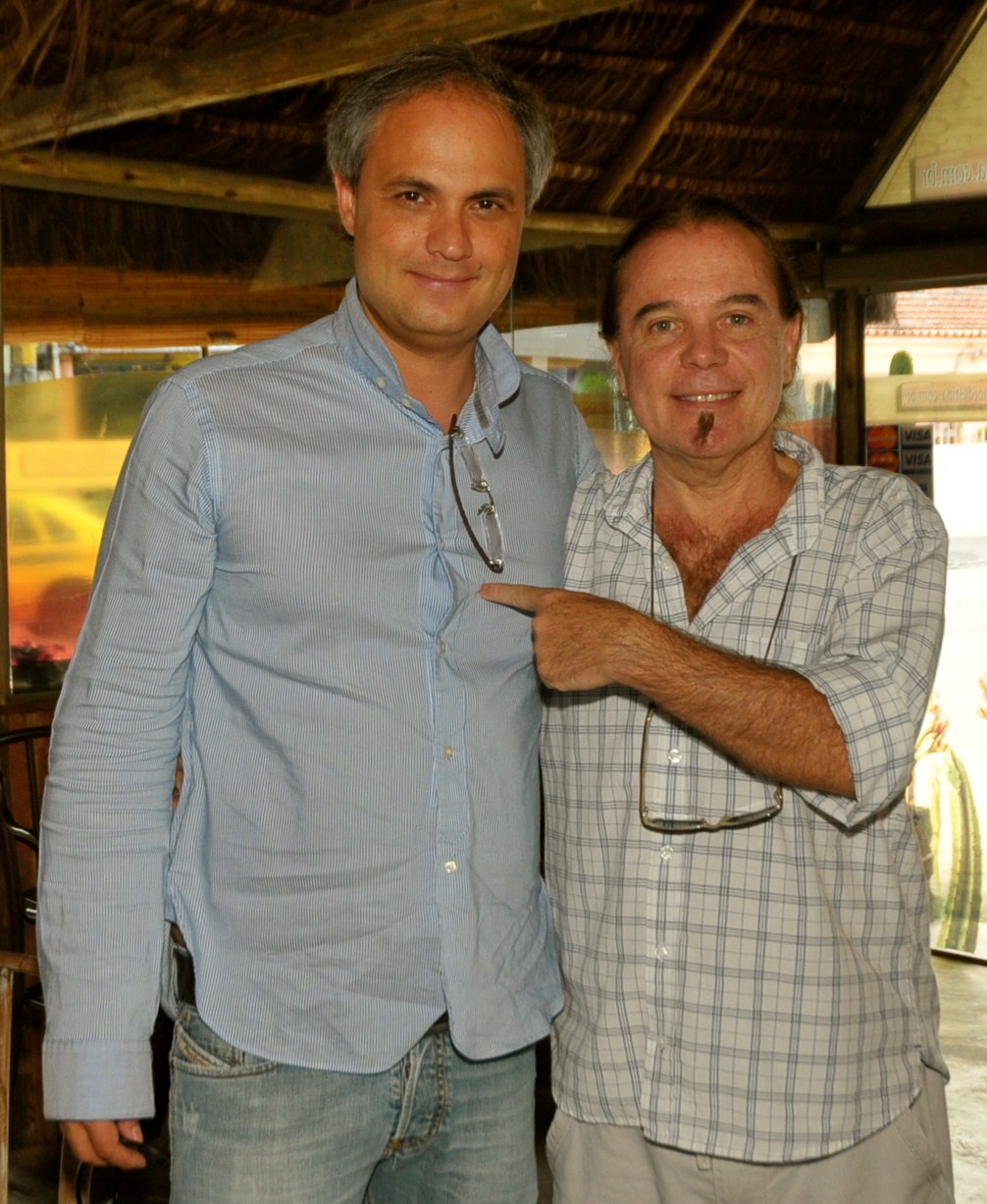 Alexandre Avancini and Sergio Penna (acting coach) at event of Vidas em Jogo (TV series 2011).