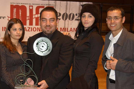 The Journey (2002/I) - Winner of Audience Award at Milan International Film Festival (MIFF), from left Emy Hovanesyan, Edwin Avaness, Sona Tatoyan, and Serj Minassians.