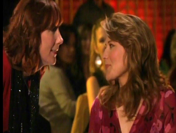 With Lucy Lawless on Parks and Recreation.