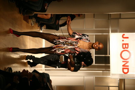 Kevin Aviance performs on runway of 