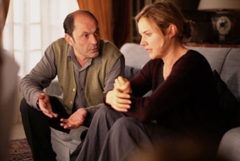 Left: Jean-Pierre Bacri as Etienne; Right: Virginie Desamauts as Karin