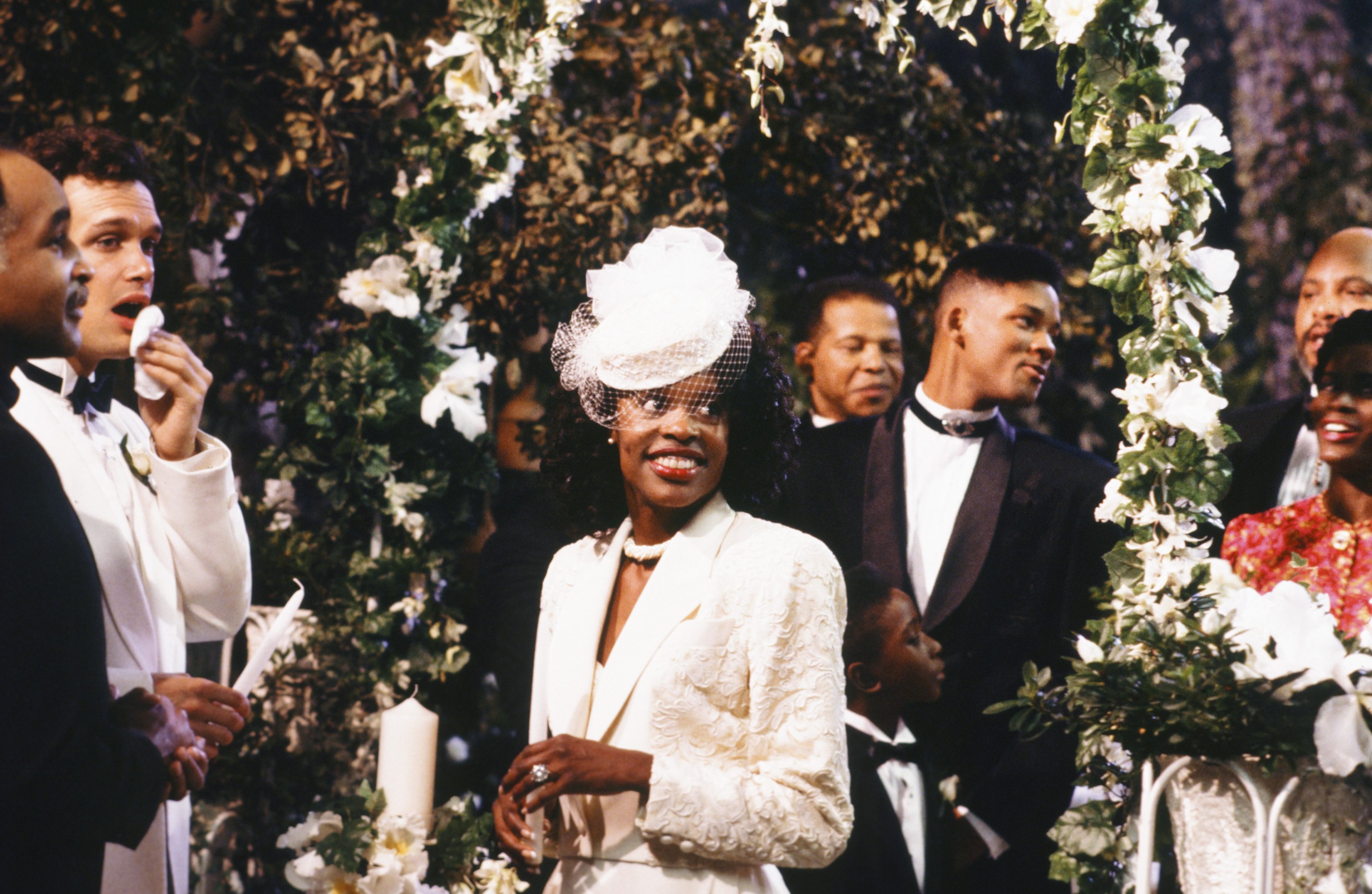 Still of Will Smith, Diedrich Bader, David Downing and Charlayne Woodard in The Fresh Prince of Bel-Air (1990)