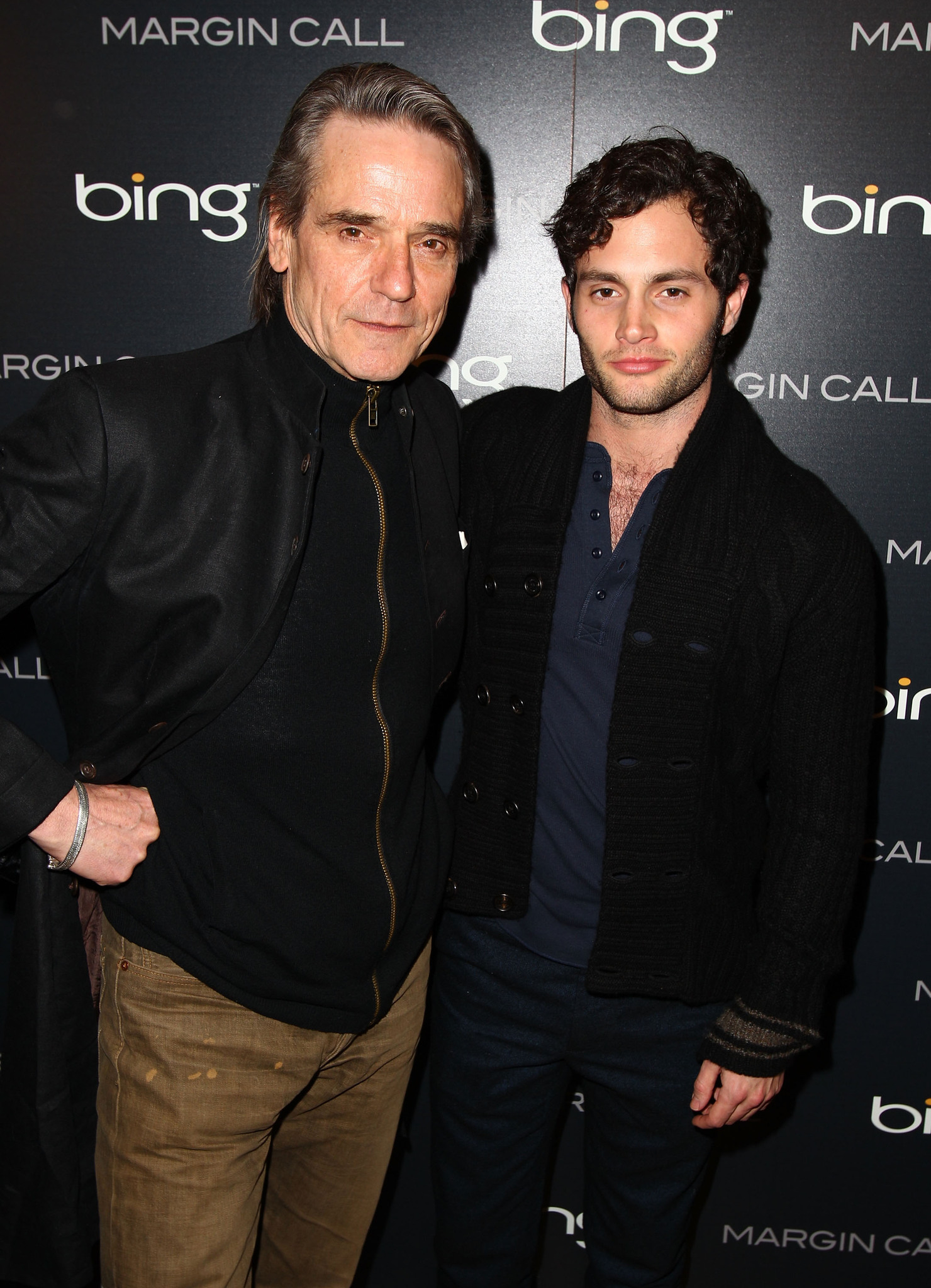 Jeremy Irons and Penn Badgley