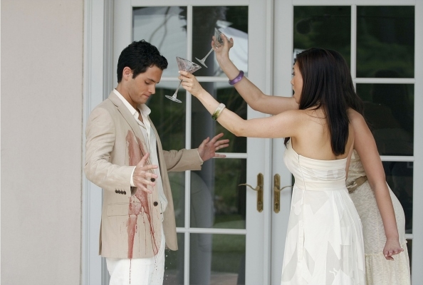 Still of Penn Badgley and Catherine Haena Kim in Liezuvautoja (2007)