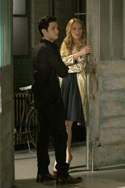 Still of Penn Badgley and Blake Lively in Liezuvautoja (2007)