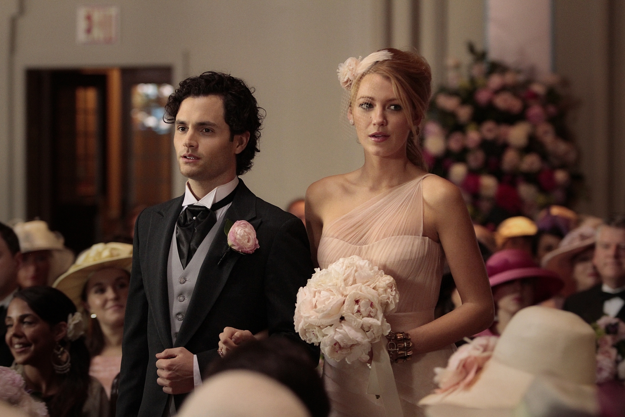 Still of Penn Badgley and Blake Lively in Liezuvautoja (2007)