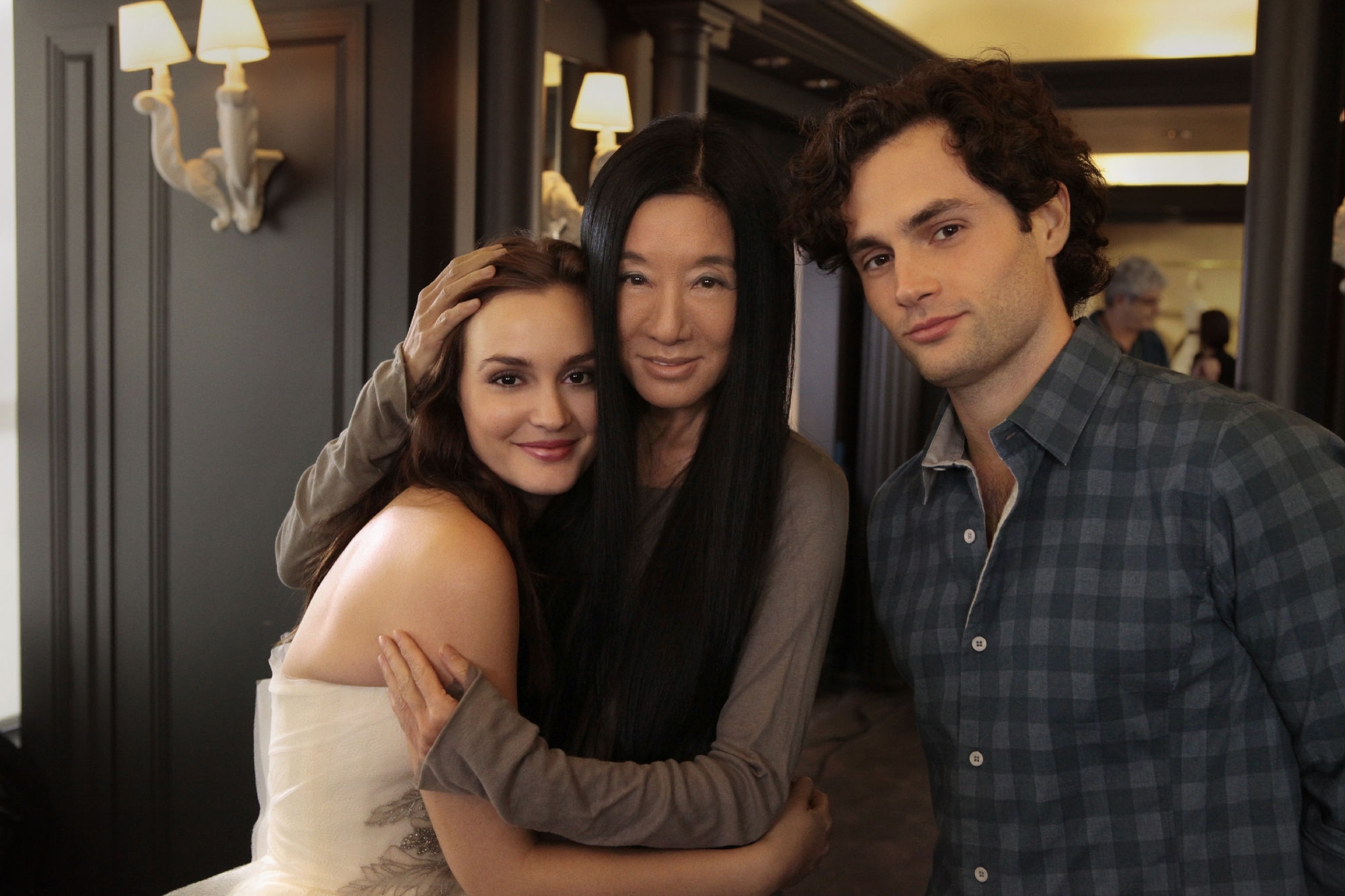 Still of Penn Badgley, Vera Wang and Leighton Meester in Liezuvautoja (2007)