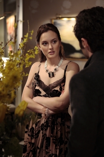 Still of Penn Badgley and Leighton Meester in Liezuvautoja (2007)