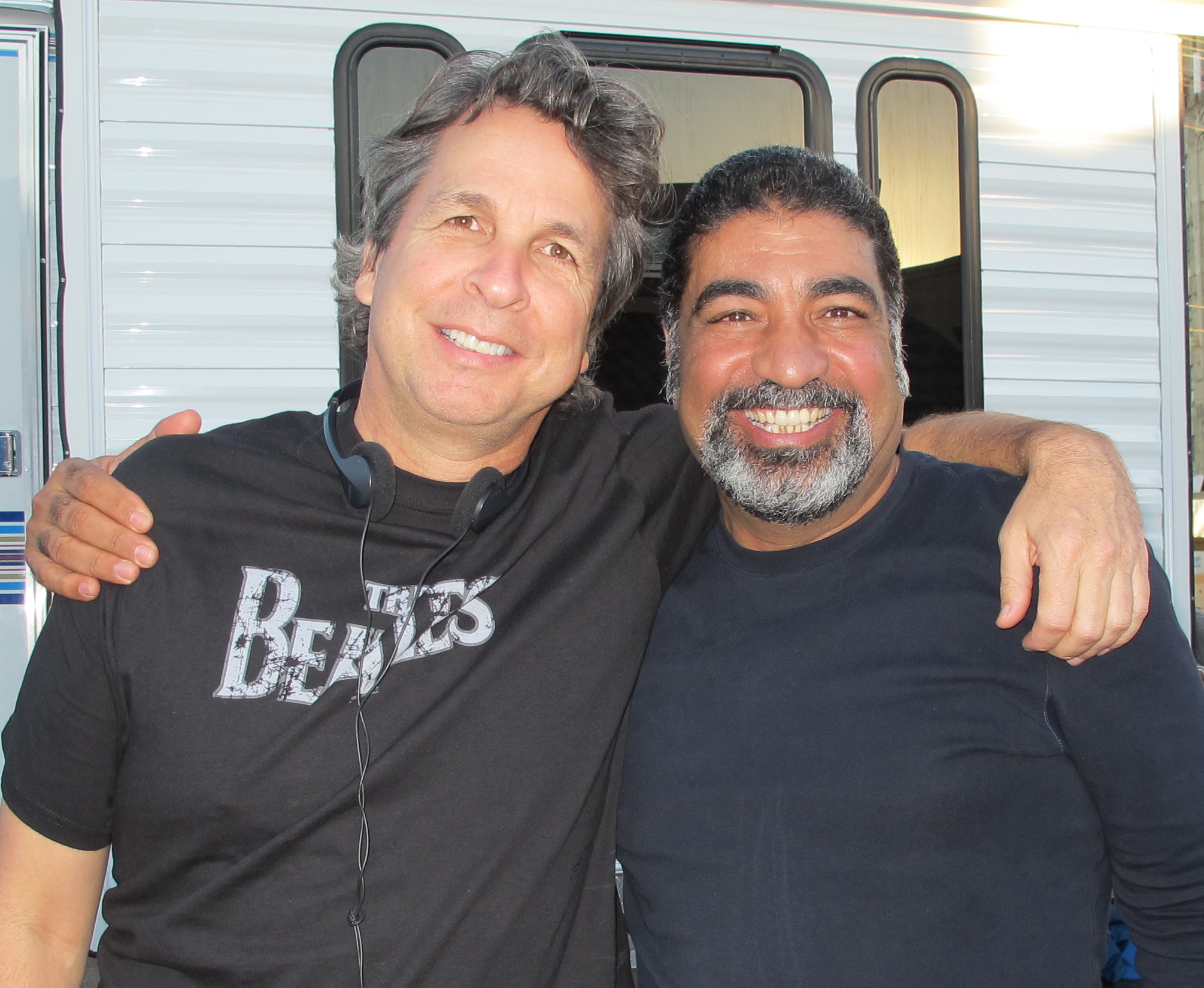Sayed Badreya and Director Peter Farrelly on the film Movie 43