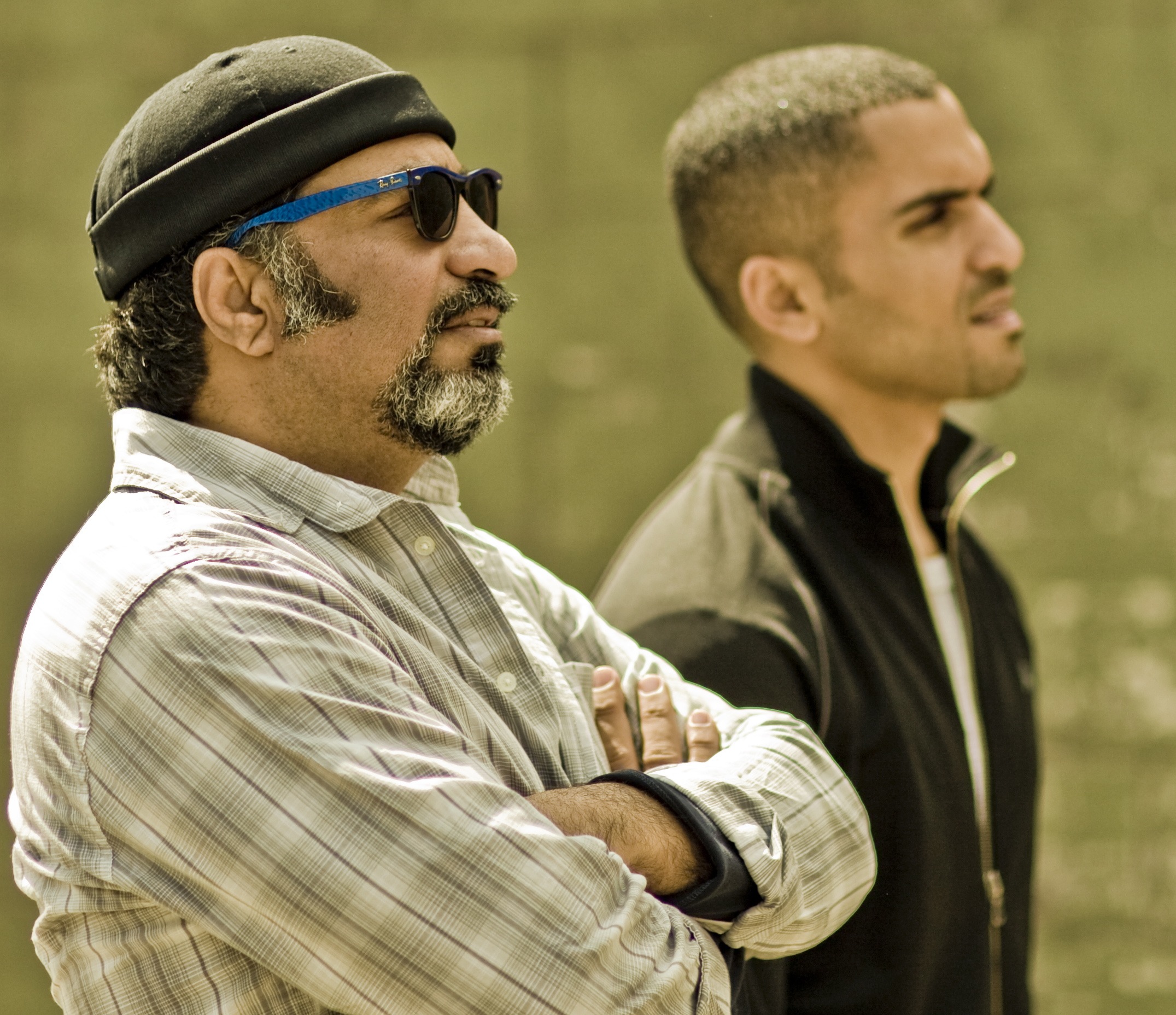 Sayed Badreya and Sammy Sheik in the film This Narrow Place