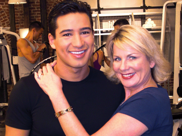 Mario Lopez & Kandra King on Commercial Shoot