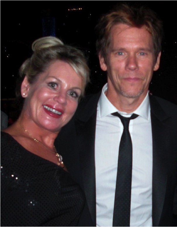 Kevin Bacon & Kandra King pictured at the 61st Primetime Emmy Awards!