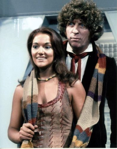 Tom Baker and Louise Jameson in Doctor Who (1963)