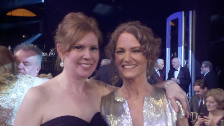 with co-star Melissa Leo (Academy Award winner for her performance as the mother in 'The Fighter')