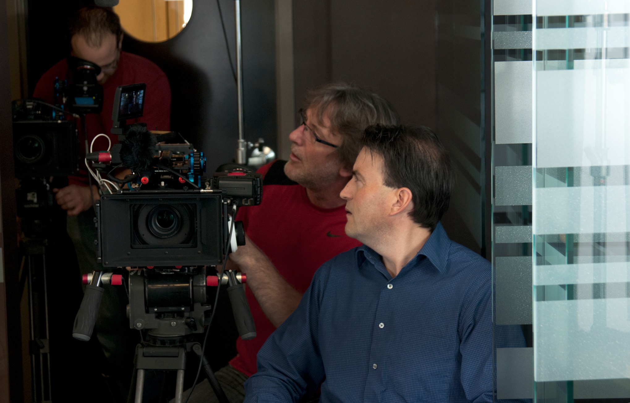 Camera Operator Bryan Sanders with François Balcaen - La Liberté - 2012