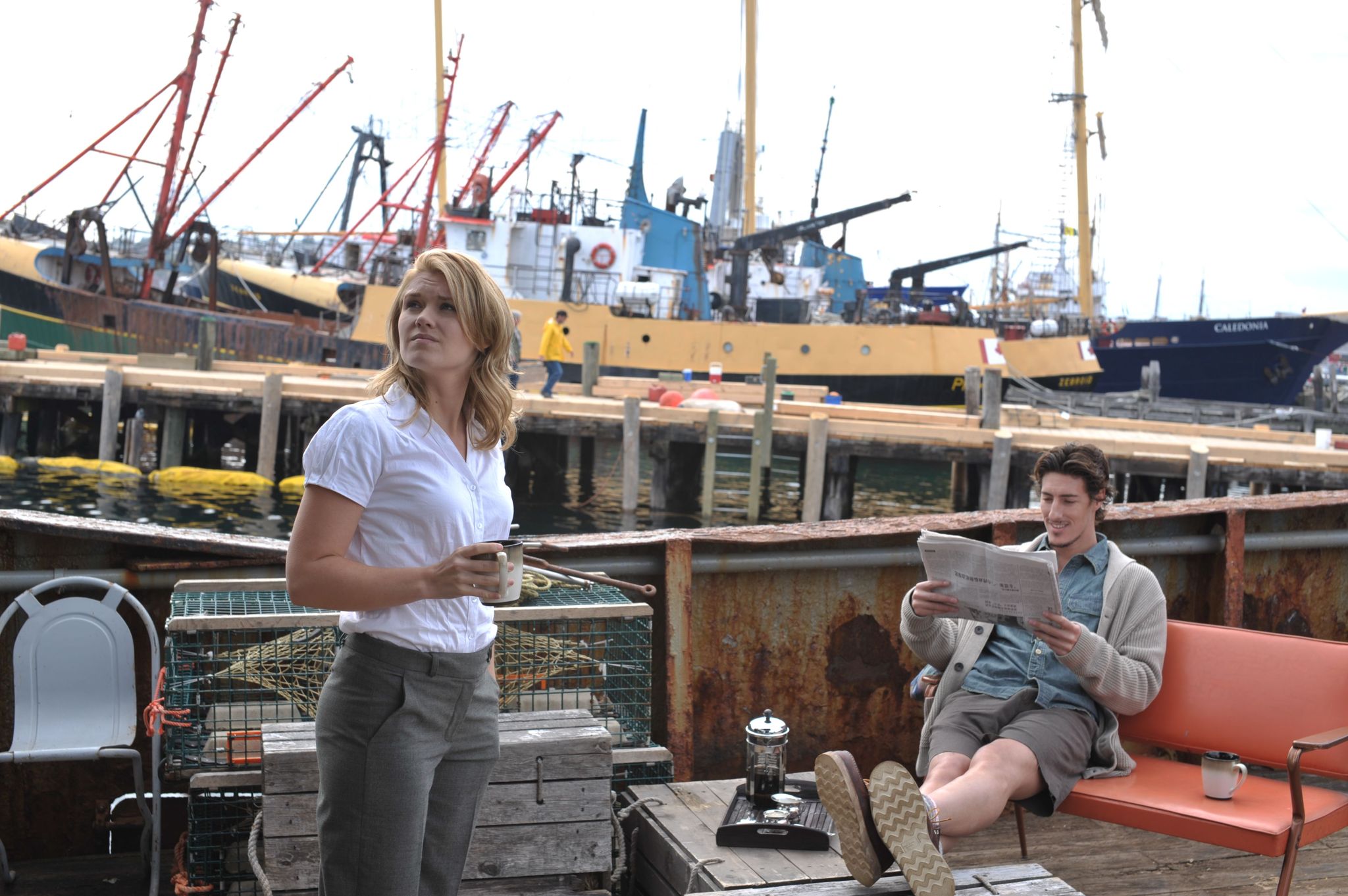 Still of Eric Balfour and Emily Rose in Haven (2010)