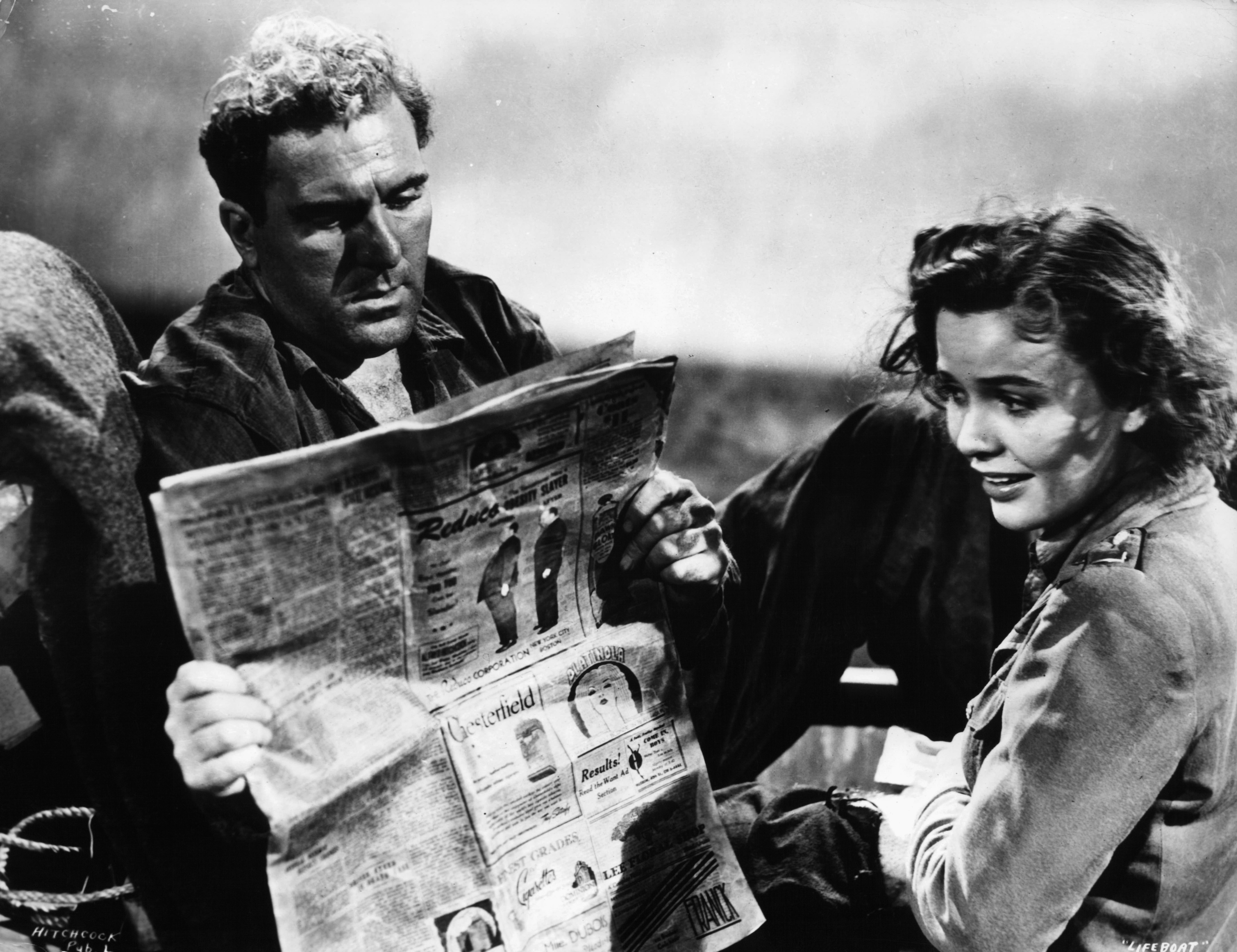 Still of William Bendix and Mary Anderson in Lifeboat (1944)