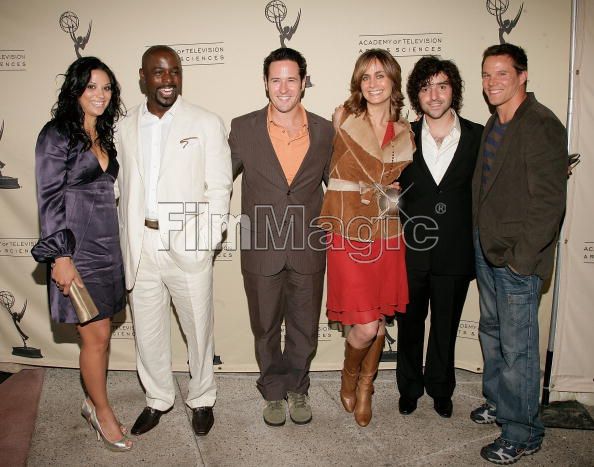 Actors Navi Rawat, Alimi Ballard,Rob Morrow, Diane Farr, David Krumholtz and Dylan Bruno attend the Academy of Television Arts & Sciences Presents An Evening with Numb3rs.