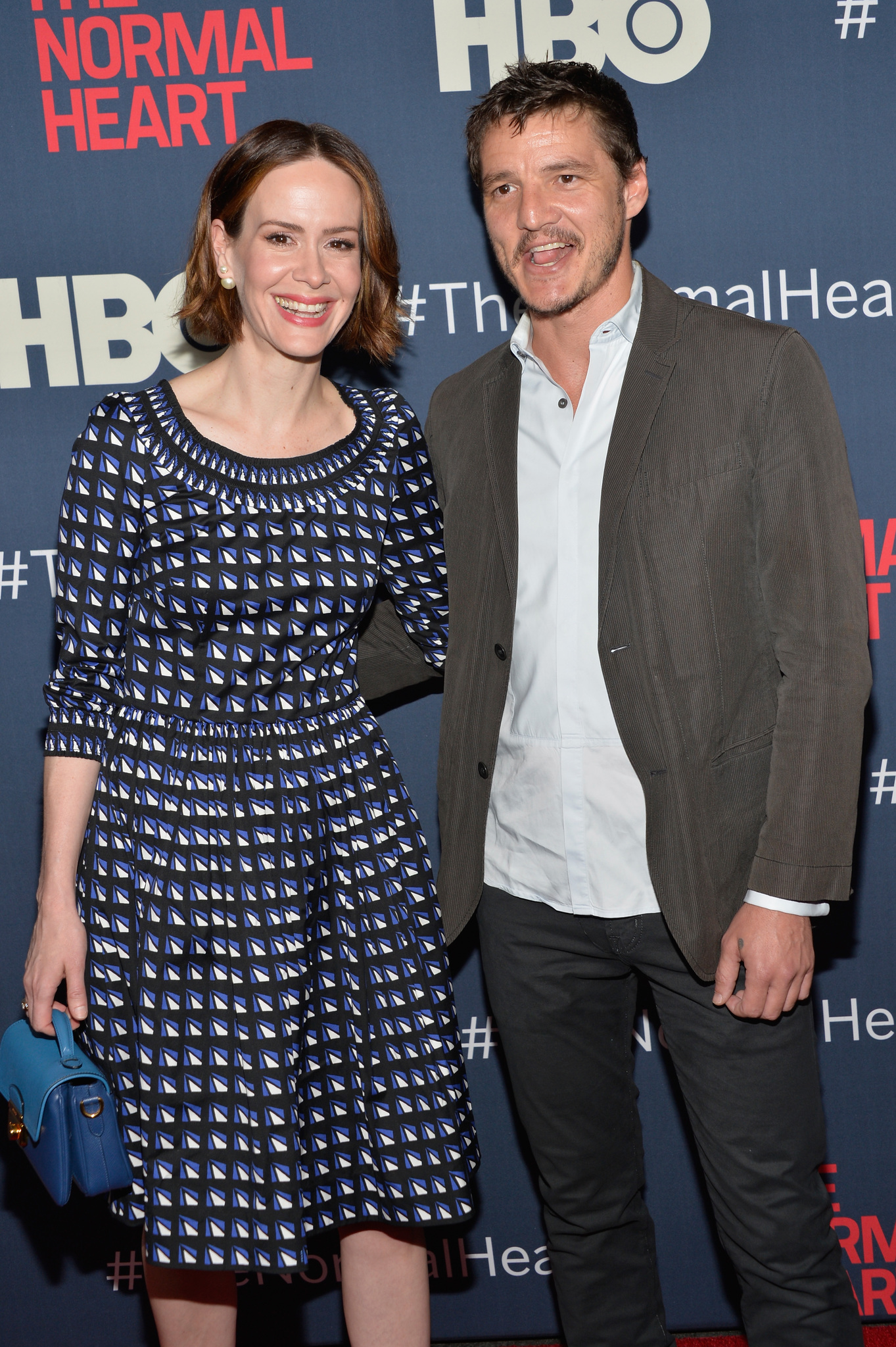 Sarah Paulson and Pedro Pascal at event of The Normal Heart (2014)