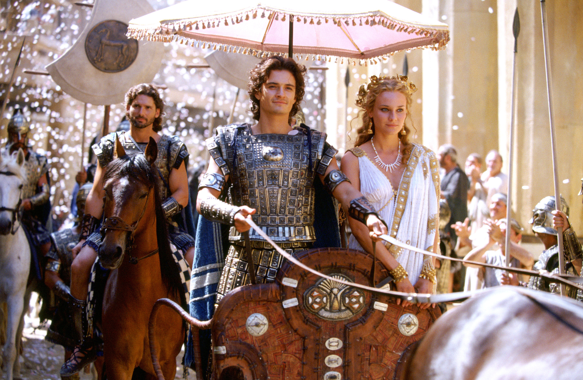Still of Eric Bana, Orlando Bloom and Diane Kruger in Troy (2004)