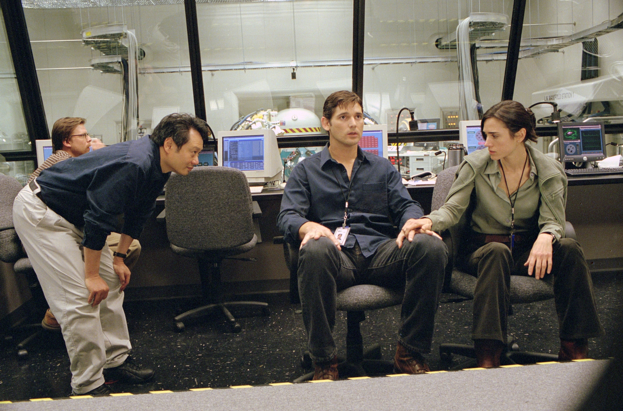 Still of Jennifer Connelly, Ang Lee and Eric Bana in Hulk (2003)