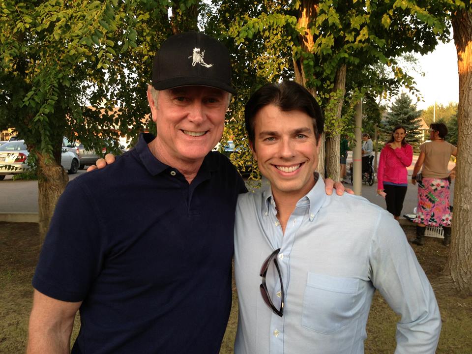 Randall Wallace & I---working on the set of 