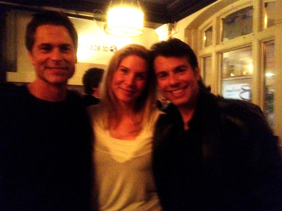 Rob Lowe, Elizabeth Mitchell & I in the spring of 2012