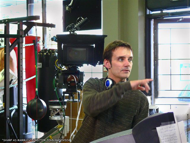 Directing on the set of 