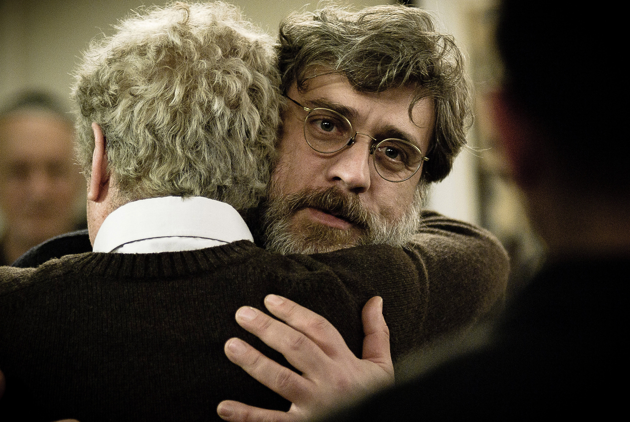 Still of Lior Ashkenazi and Shlomo Bar-Aba in Hearat Shulayim (2011)