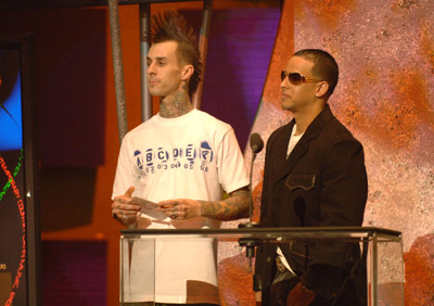 Travis Barker and Daddy Yankee at event of 2005 American Music Awards (2005)