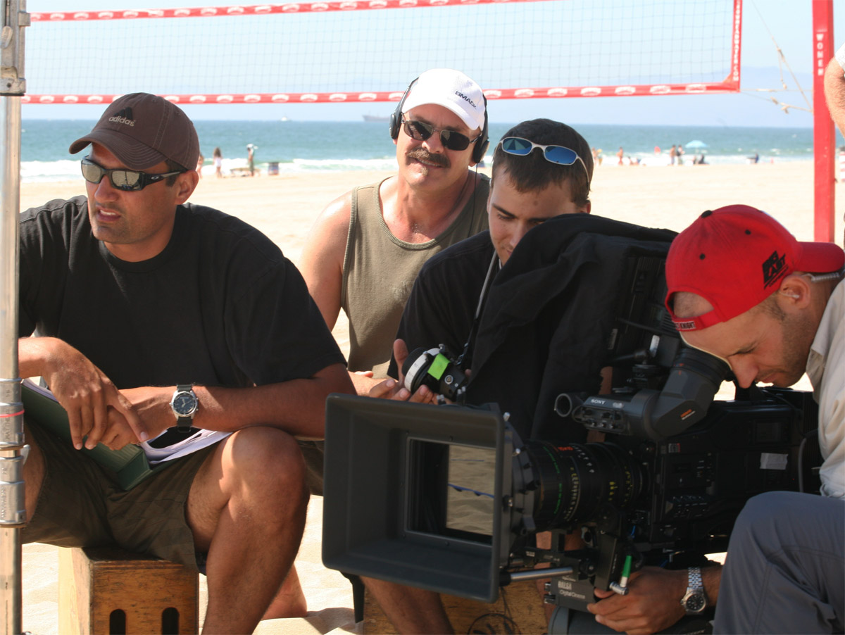 Beach Kings BTS Manhattan Beach, CA. Paul Nihipali, J.J. Barmettler, David Waldman.