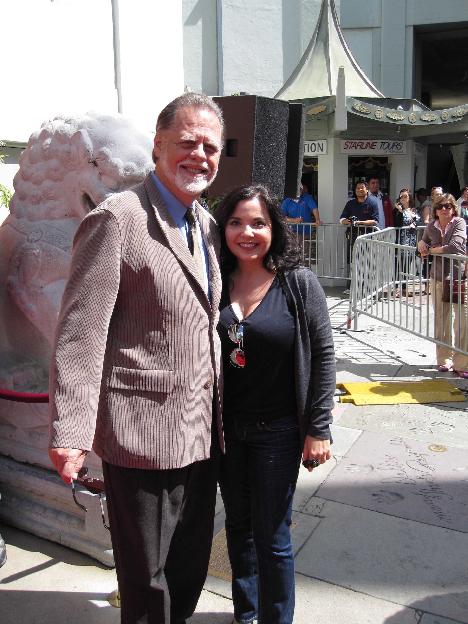 Taylor Hackford and Lori Berlanga: Grauman's Chinese Theatre Foot and Handprint Ceremony for Helen Mirren