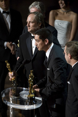 Eric Barba and Craig Barron accepts the Oscar® for Visual Effects for 