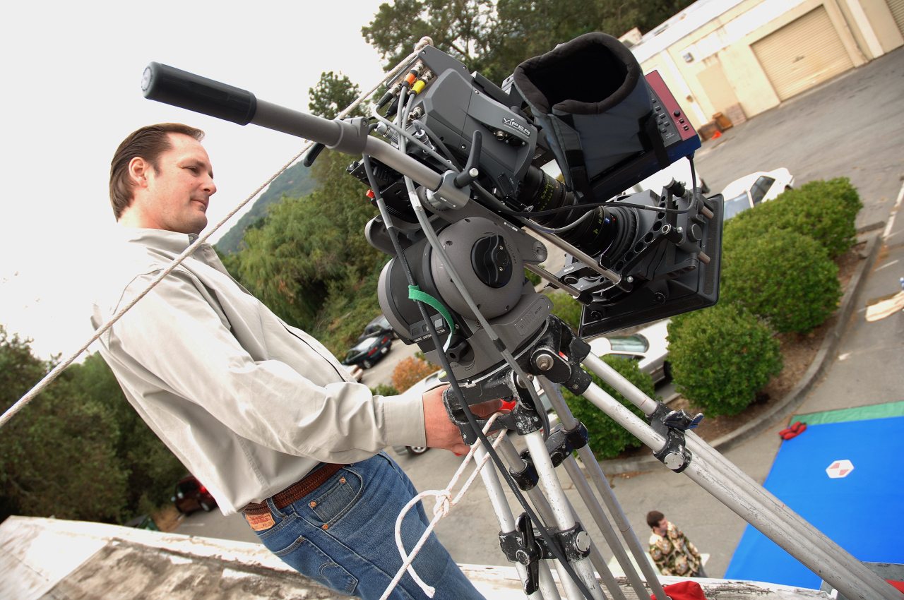 Craig Barron filming digital elements for David Fincher's 