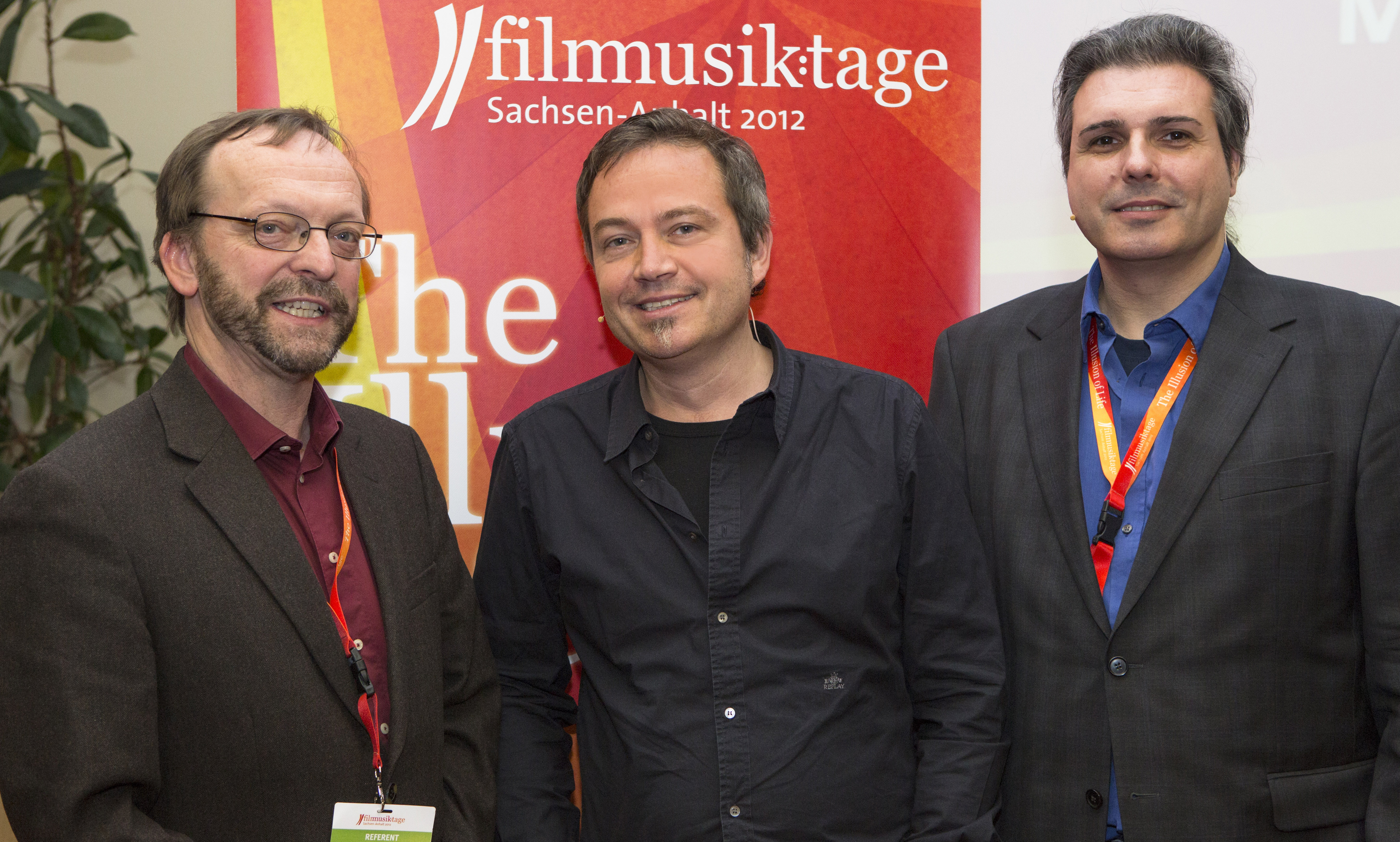Georg Maas, Barsooti and Stephan Broedner (Music Supervisor) at Filmfestival Halle 2012