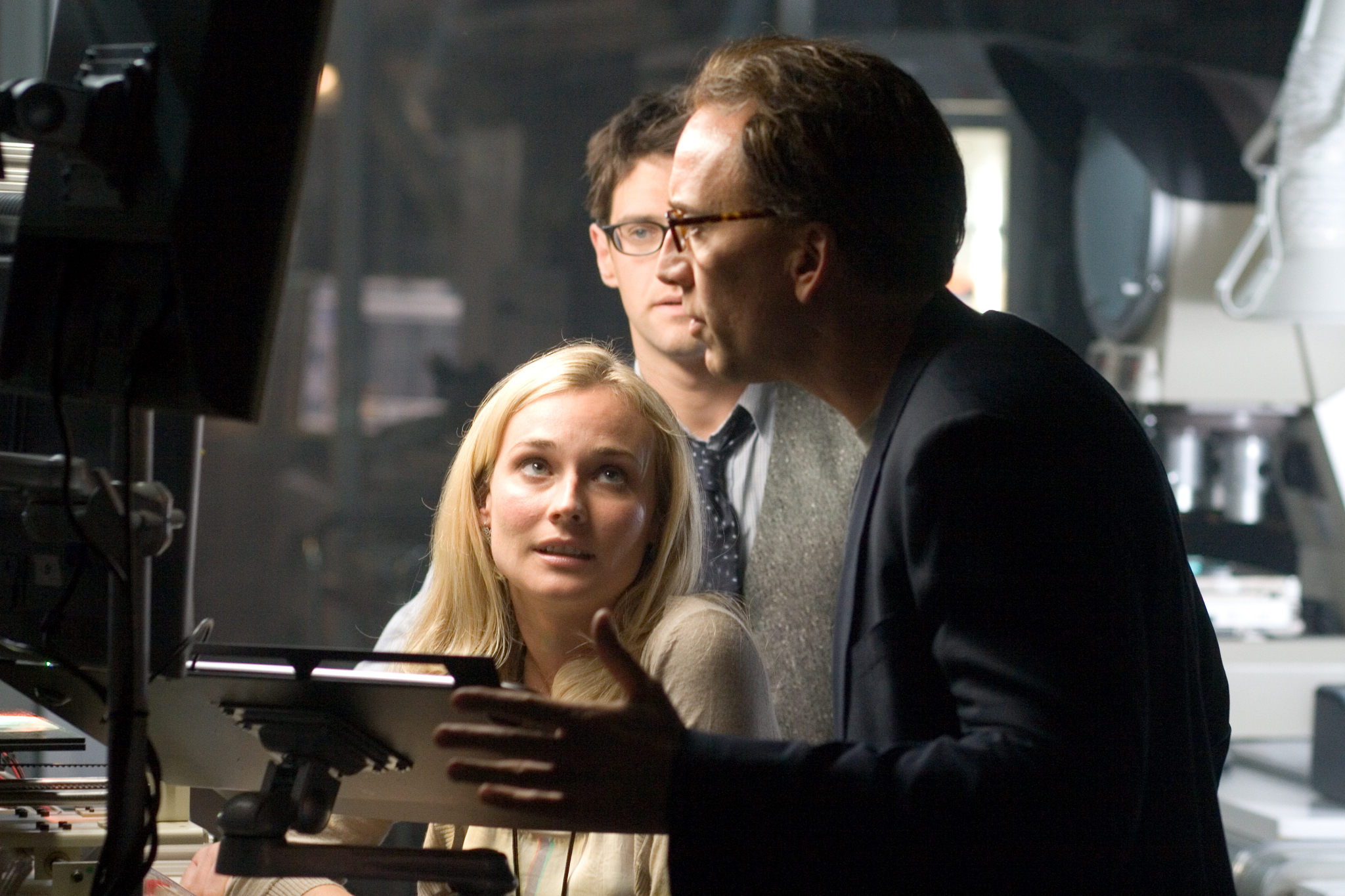 Still of Nicolas Cage, Justin Bartha and Diane Kruger in National Treasure: Book of Secrets (2007)
