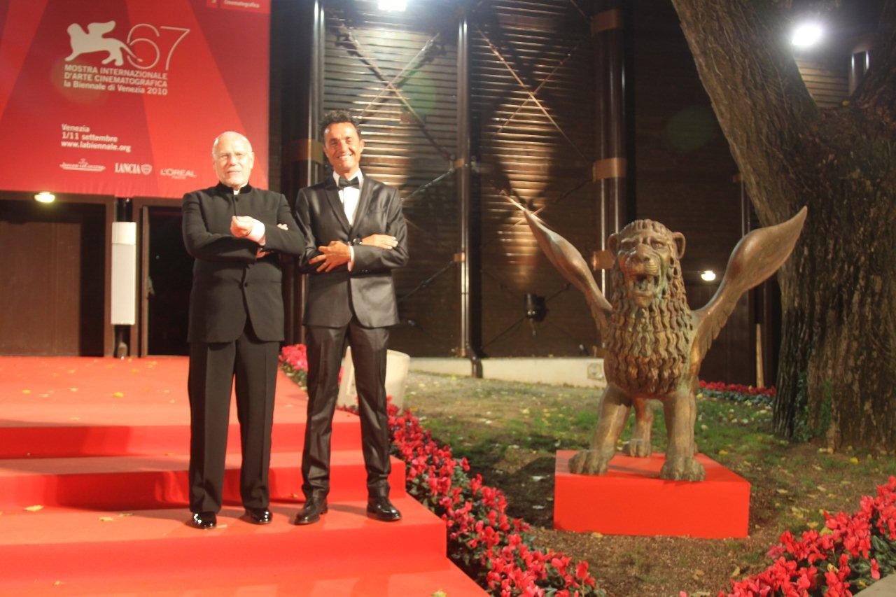 Former Venice Film Festival director Marco Muller and actor Giulio Base